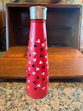 S'ip by S'well stainless steel water bottle red white black Disney Mickey Mouse